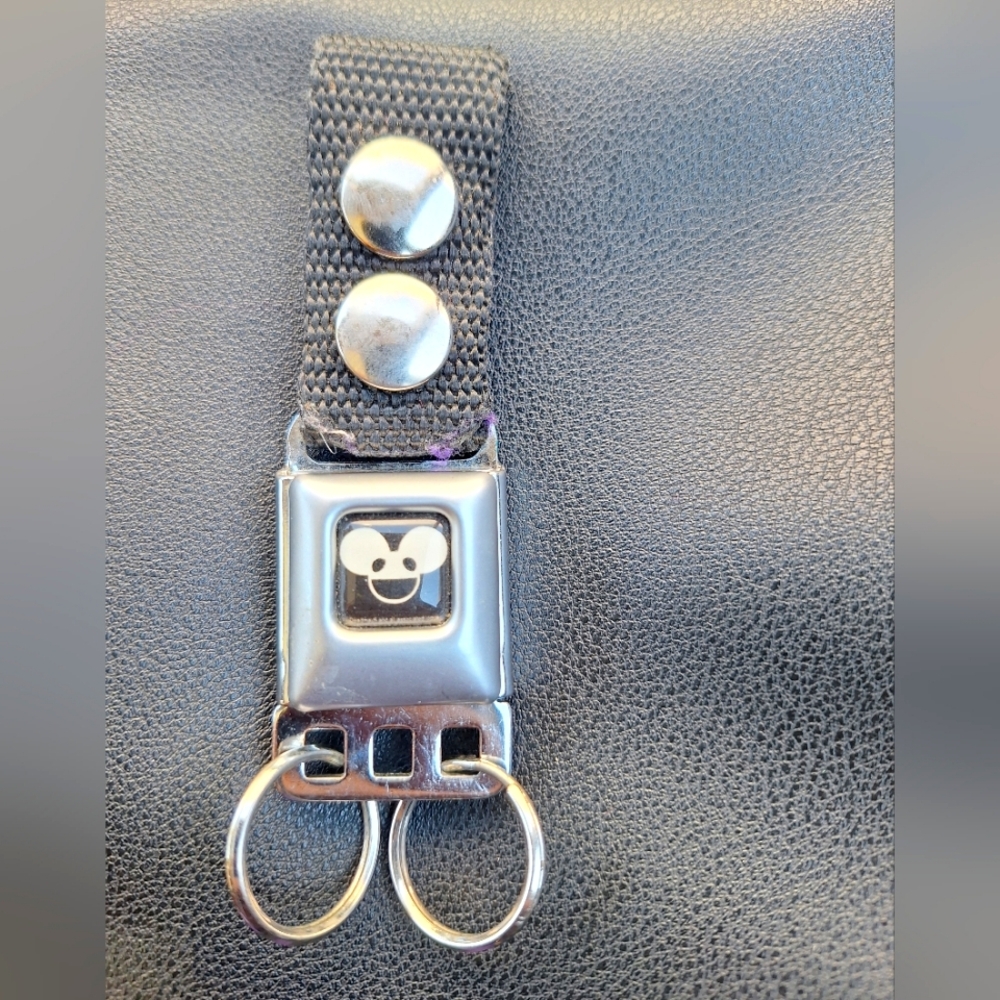 Vintage Mickey Mouse Buckle Down Key Chain